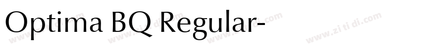 Optima BQ Regular字体转换
